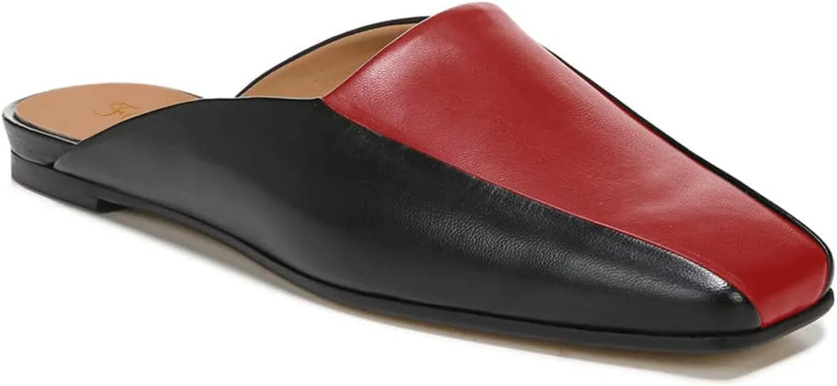 FOWT Women’s Closed Square Toe Loafers Slingback Wide Width Loafer Solid Color Low Heels Flats Mules Backless Slip On Comfort Driving Office Loafer Shoes Size 4 US
