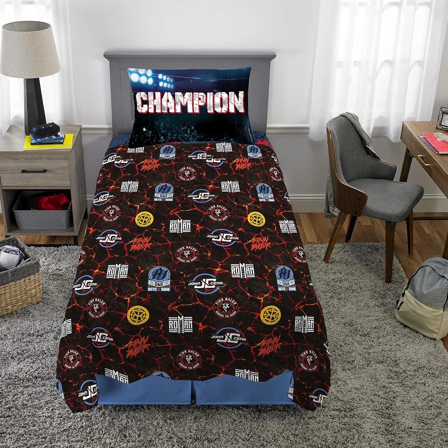 Franco Kids Bedding Sheet Set, Twin, WWE
