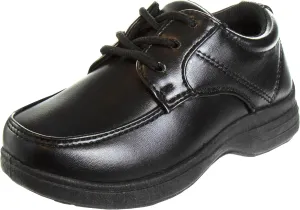 French Toast Boys Shoes - Kids Oxford School Uniform Loafer Church Dress Shoes Slip-On Faux-Leather (Toddler-Big Kid) (Black)