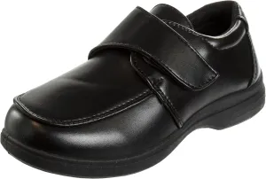 French Toast Boys Shoes - Kids Oxford School Uniform Loafer Church Dress Shoes Slip-On Faux-Leather (Toddler-Big Kid) (Black)