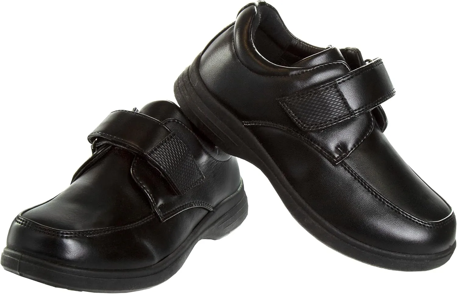 French Toast Boys Shoes - Kids Oxford School Uniform Loafer Church Dress Shoes Slip-On Faux-Leather (Toddler-Big Kid) (Black)