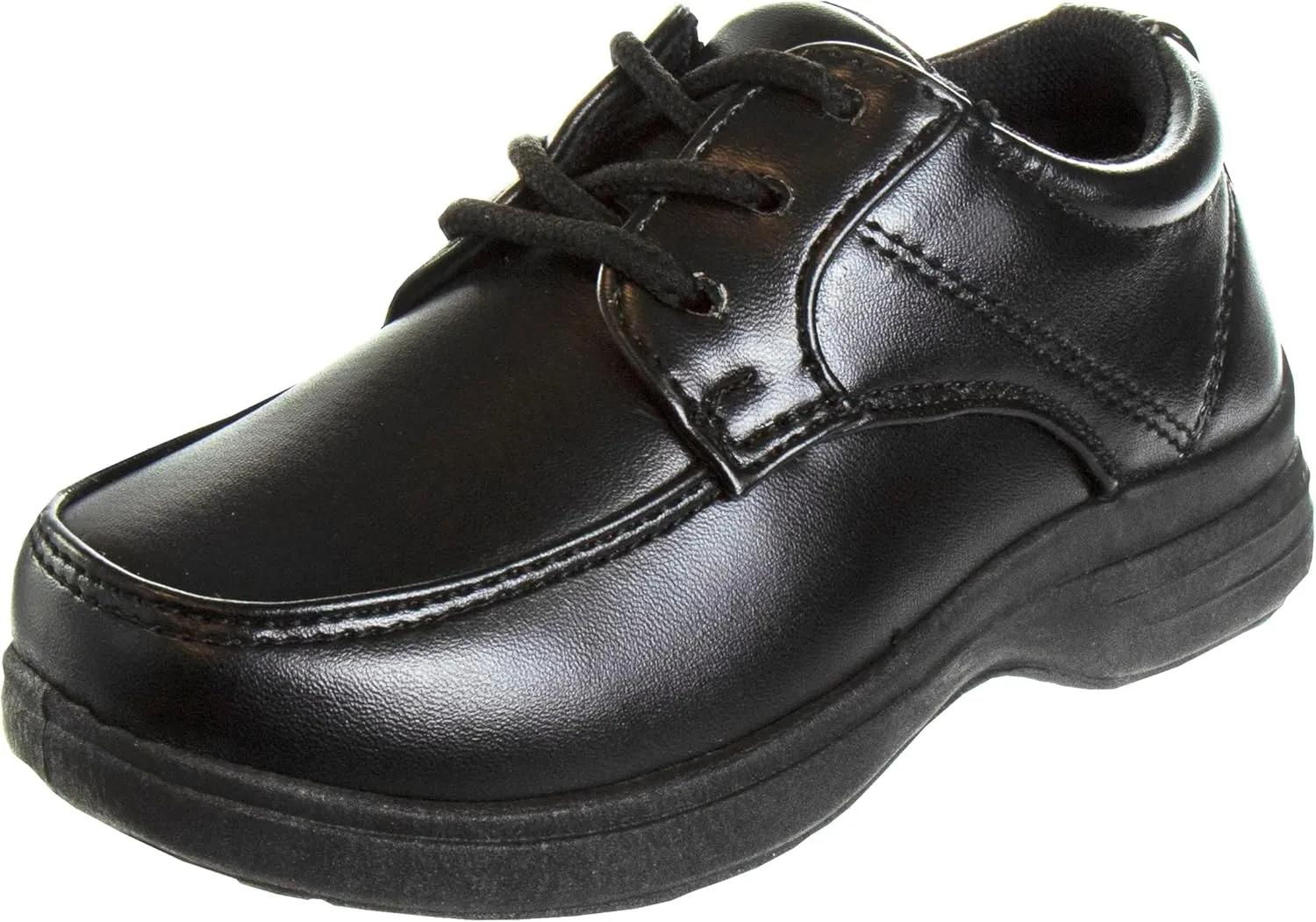 French Toast Boys Shoes - Kids Oxford School Uniform Loafer Church Dress Shoes Slip-On Faux-Leather (Toddler-Big Kid) (Black)