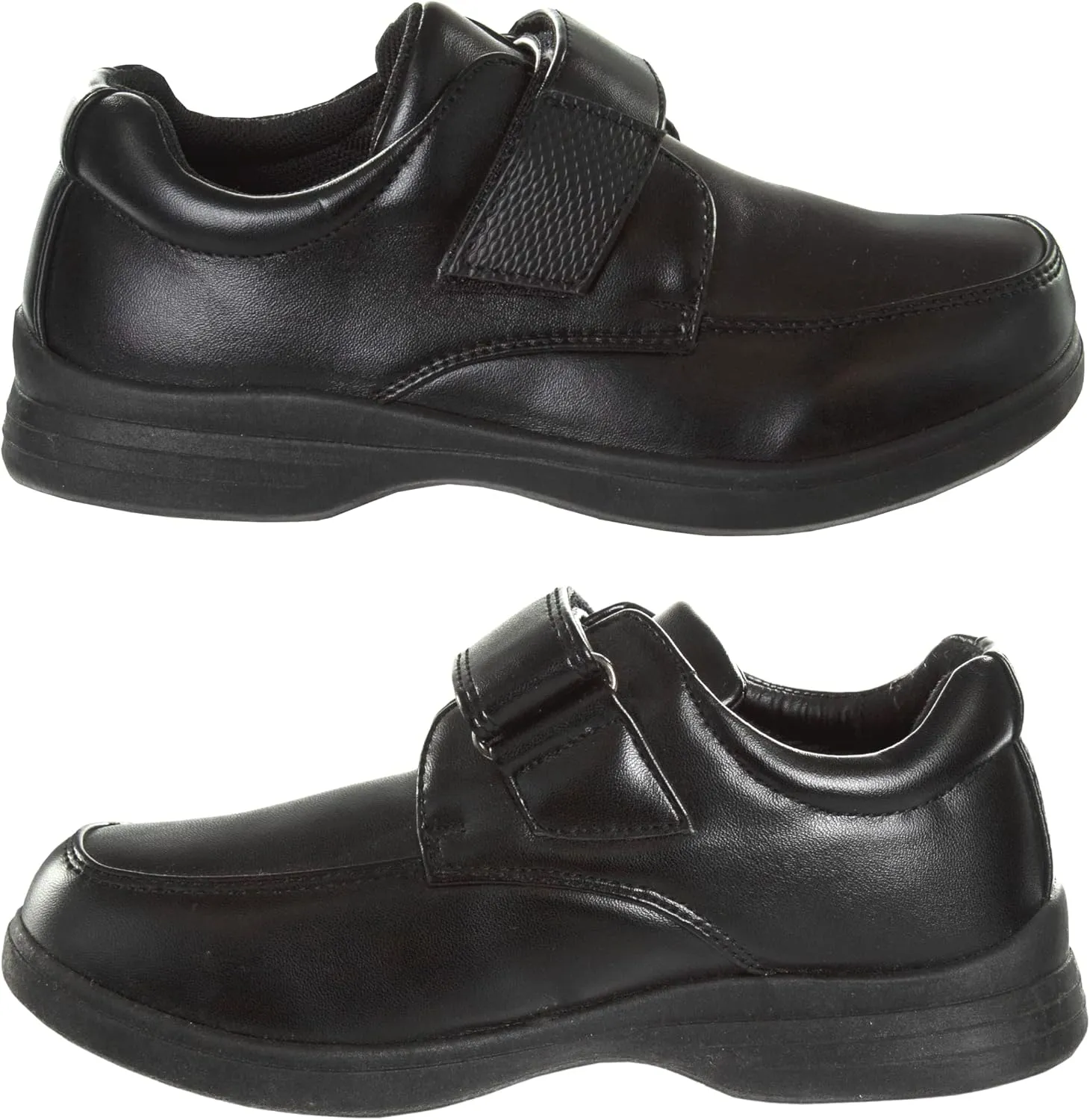 French Toast Boys Shoes - Kids Oxford School Uniform Loafer Church Dress Shoes Slip-On Faux-Leather (Toddler-Big Kid) (Black)