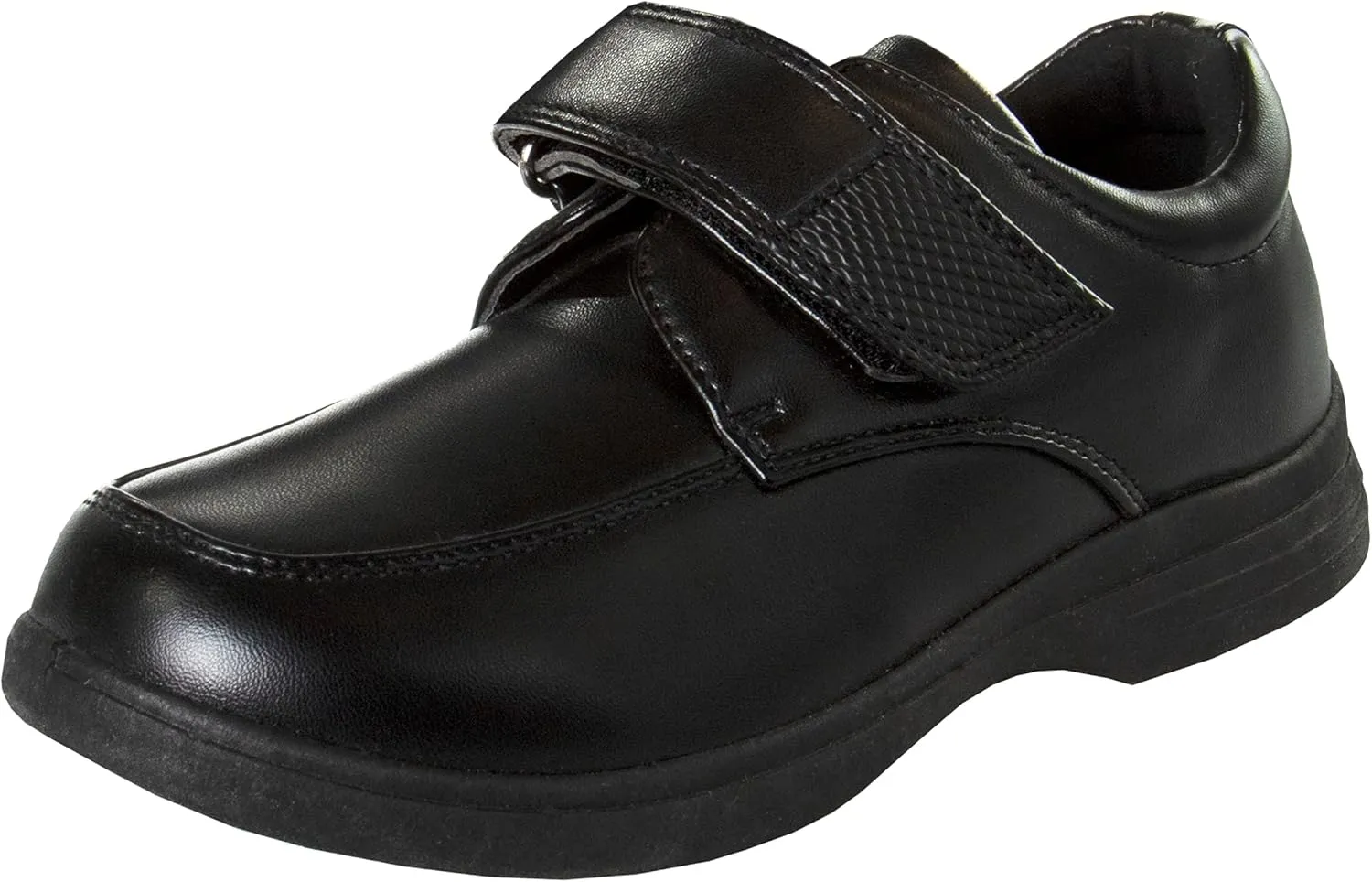 French Toast Boys Shoes - Kids Oxford School Uniform Loafer Church Dress Shoes Slip-On Faux-Leather (Toddler-Big Kid) (Black)