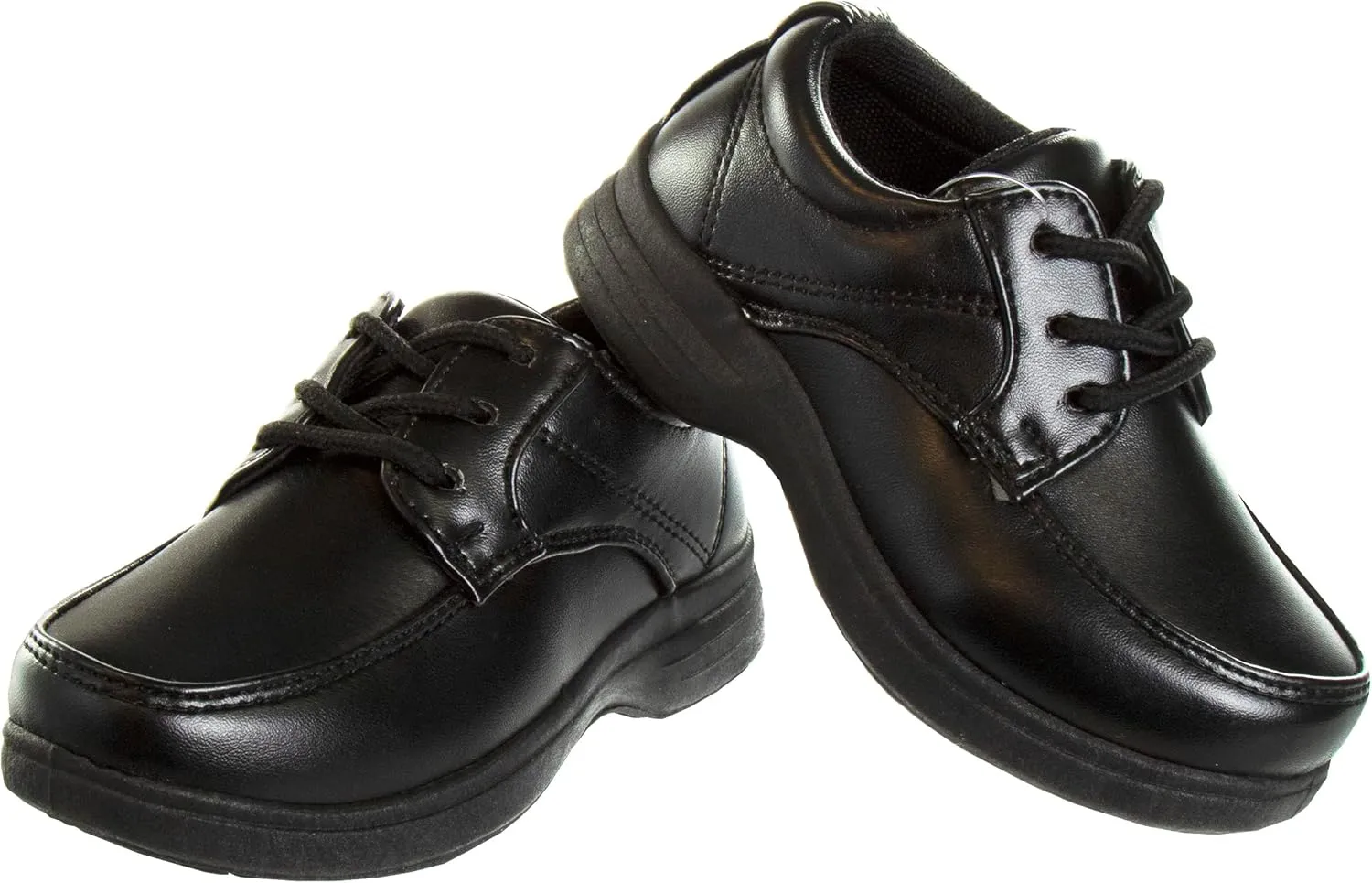 French Toast Boys Shoes - Kids Oxford School Uniform Loafer Church Dress Shoes Slip-On Faux-Leather (Toddler-Big Kid) (Black)