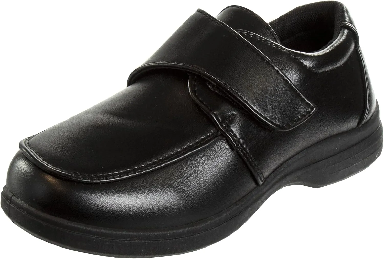 French Toast Boys Shoes - Kids Oxford School Uniform Loafer Church Dress Shoes Slip-On Faux-Leather (Toddler-Big Kid) (Black)