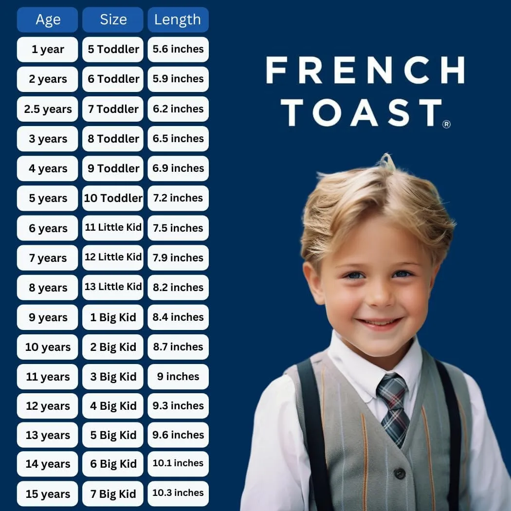 French Toast Boys Shoes - Kids Oxford School Uniform Loafer Church Dress Shoes Slip-On Faux-Leather (Toddler-Big Kid) (Black)