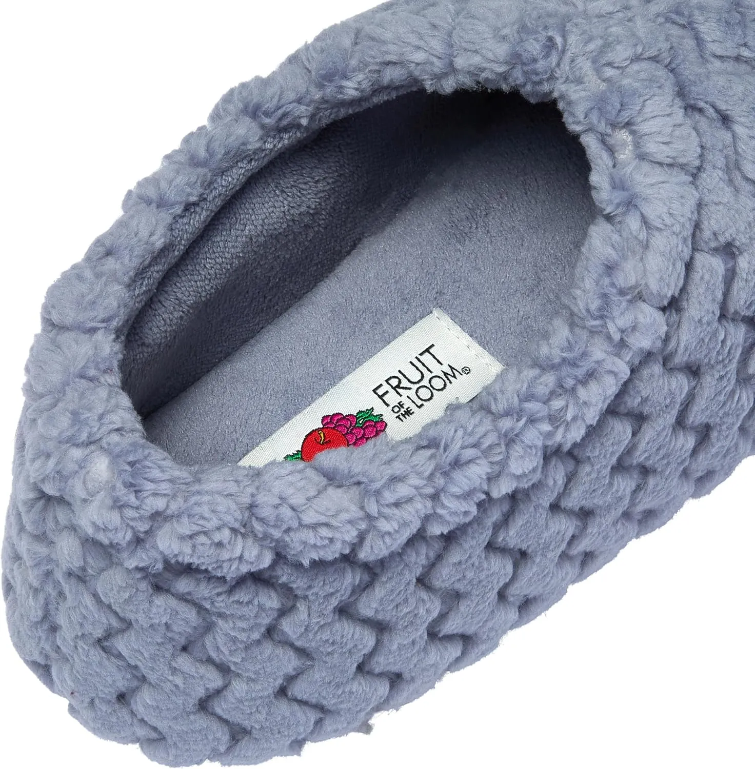 Fruit of the Loom House Slippers For Women, Memory Foam Insole, Indoor Outdoor, Comfy, Chevron
