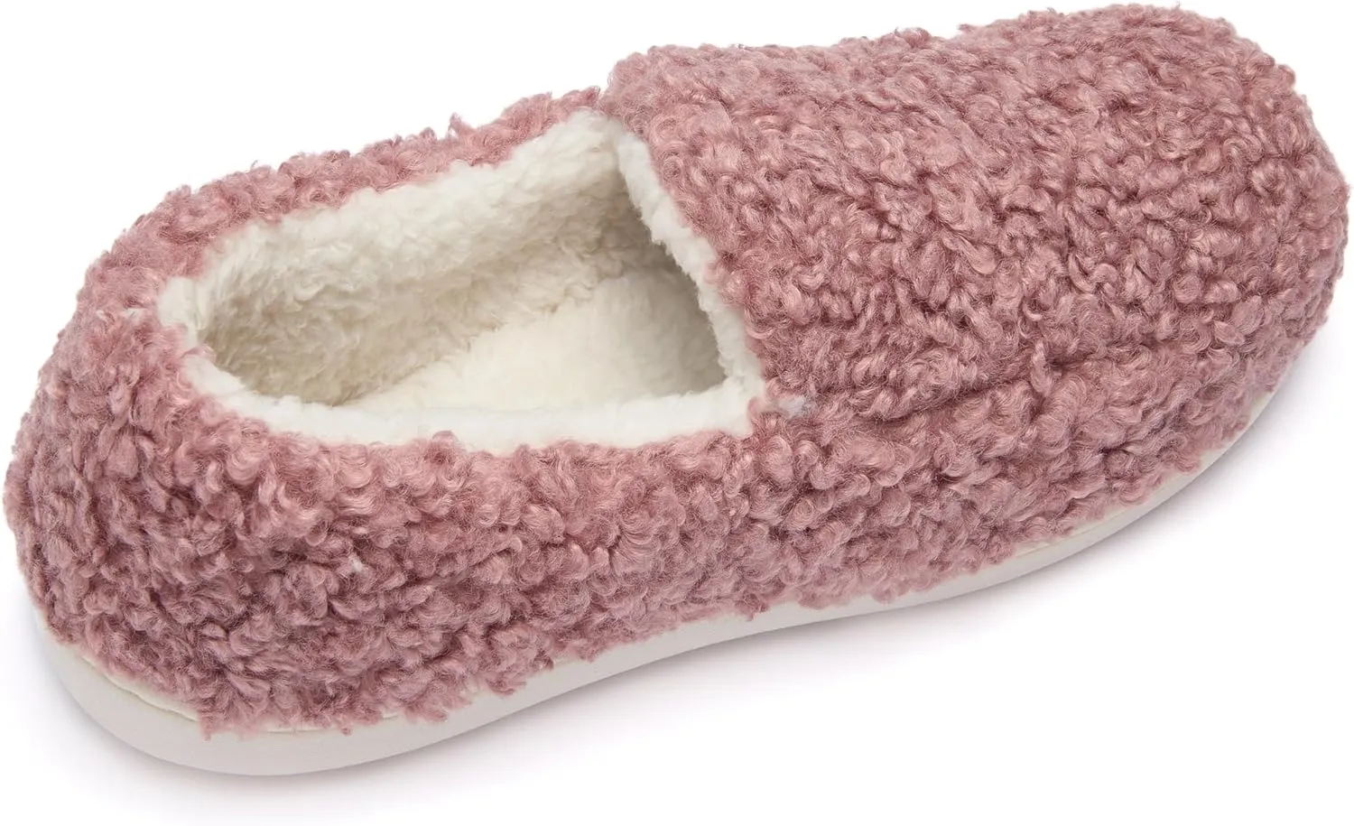 Fruit of the Loom Women's Berber Loafer - Comfy, Memory Foam, Indoor/Outdoor