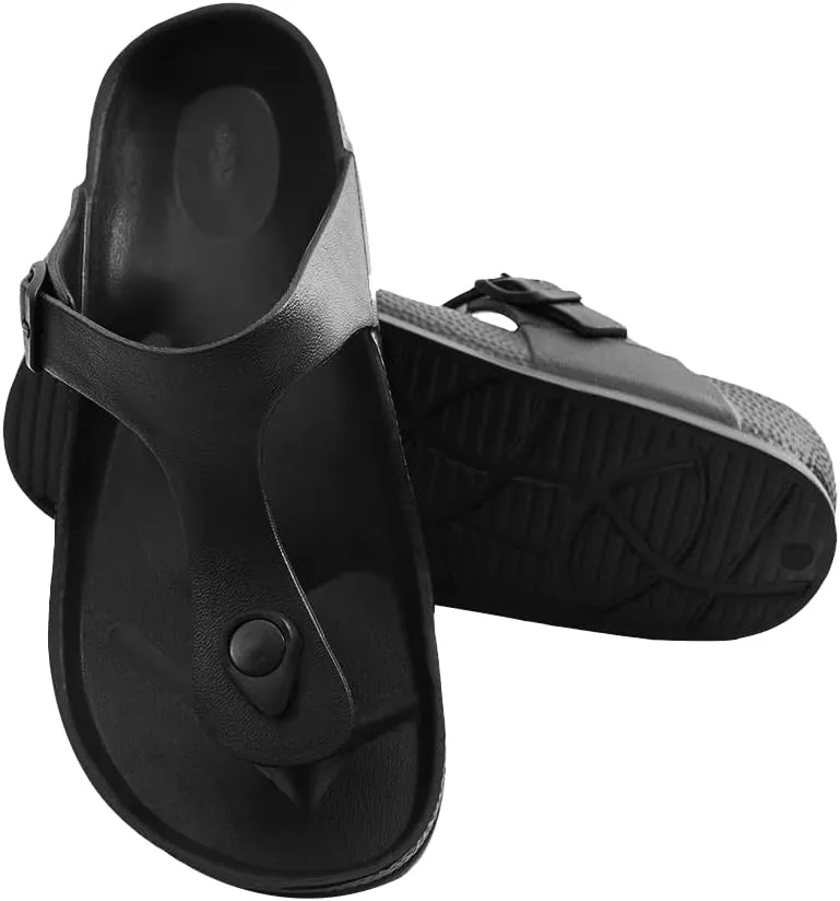 FUNKYMONKEY EVA Flip Flops Waterproof Adjustable Thong Sandals for Mens and Womens