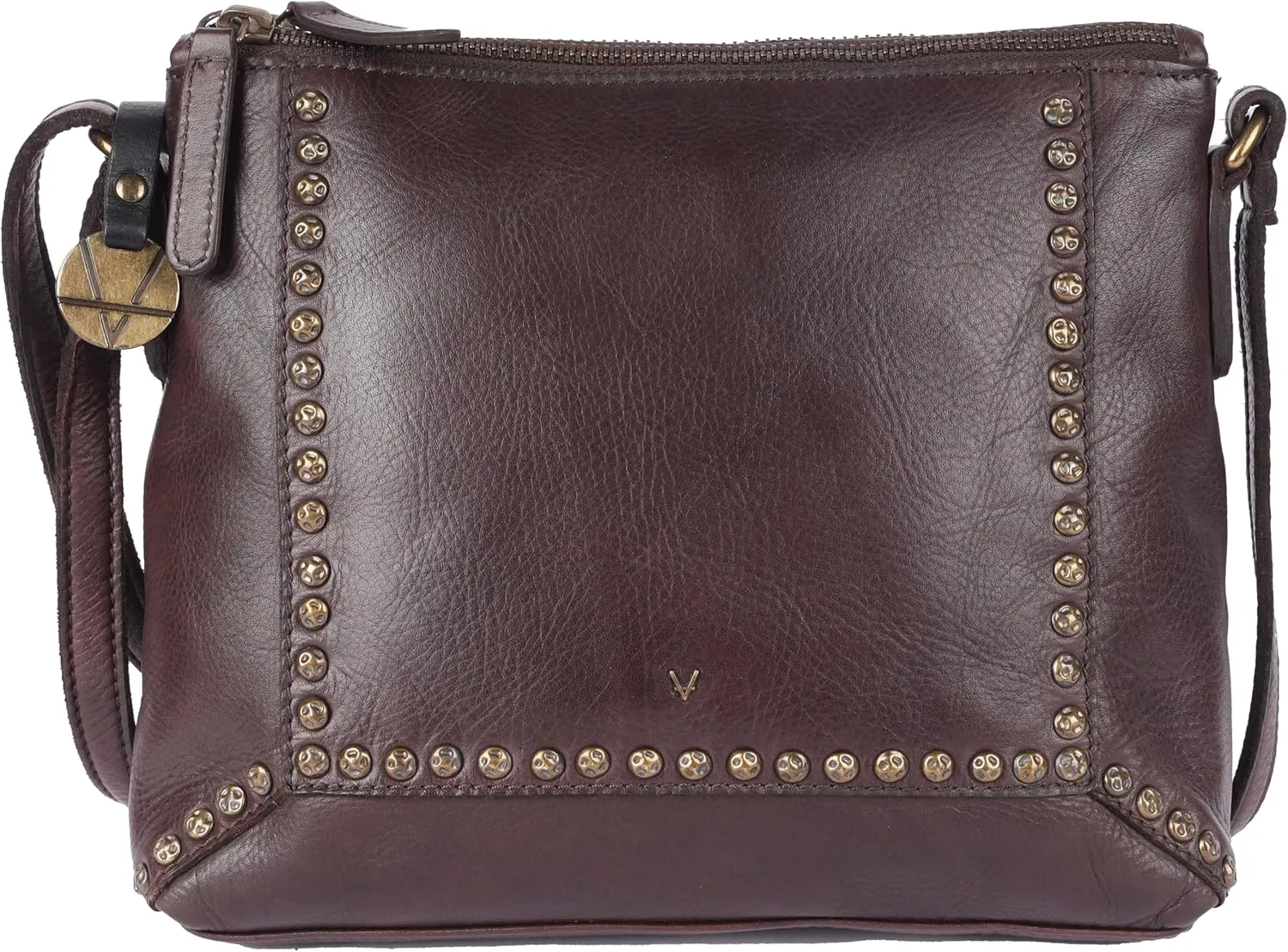 Genuine Italian Leather Boho Studded Crossbody Sling Bag - Stylish, Durable, & Perfect for Everyday Use for women