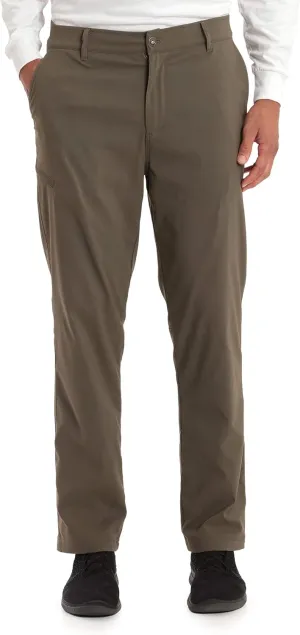 Gerry Mens Fleece Lined Stretch Hiking Travel Pants with Side Zipper Pocket and UPF 50 