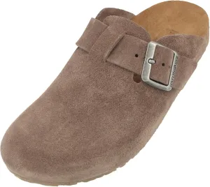 HAFLINGER Porto Elegant Leather Clog with Rubber Sole and Cork Latex Footbed Slipper Unisex
