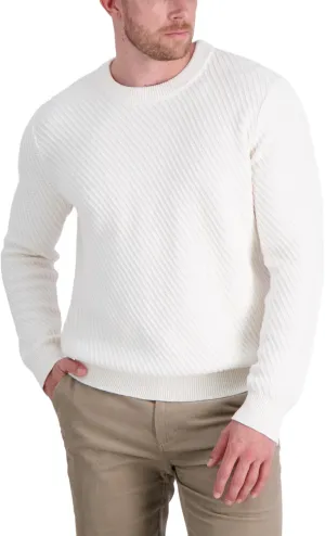 Haggar Men's Long Sleeve Crew Neck Sweater