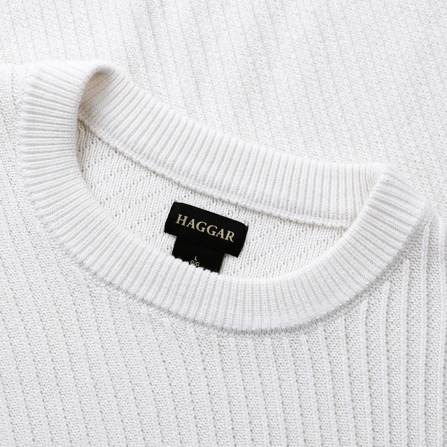 Haggar Men's Long Sleeve Crew Neck Sweater