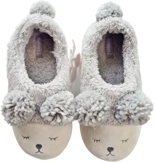 HALLUCI Women's Sheep Style Cozy Fleece Memory Foam House Trick Treat Halloween Slippers