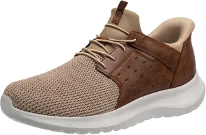 Hands Free Slip On Shoes for Men Walking Casual Sneaker Arch Support Memory Foam Mesh Light Cushioning Fashion Breathable Stylish Black White Tan Grey