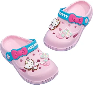 Hello Kitty Clogs Slip on Water Shoes Casual Summer for Girls Kids Children