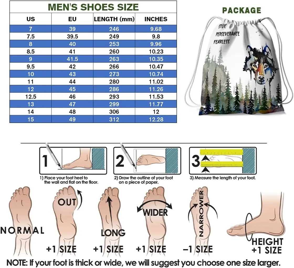 Hetios Men’s Graffiti Shoes July Fourth - Sock Sneakers Slip on Athletic Running Shoe Plus Size 7-15