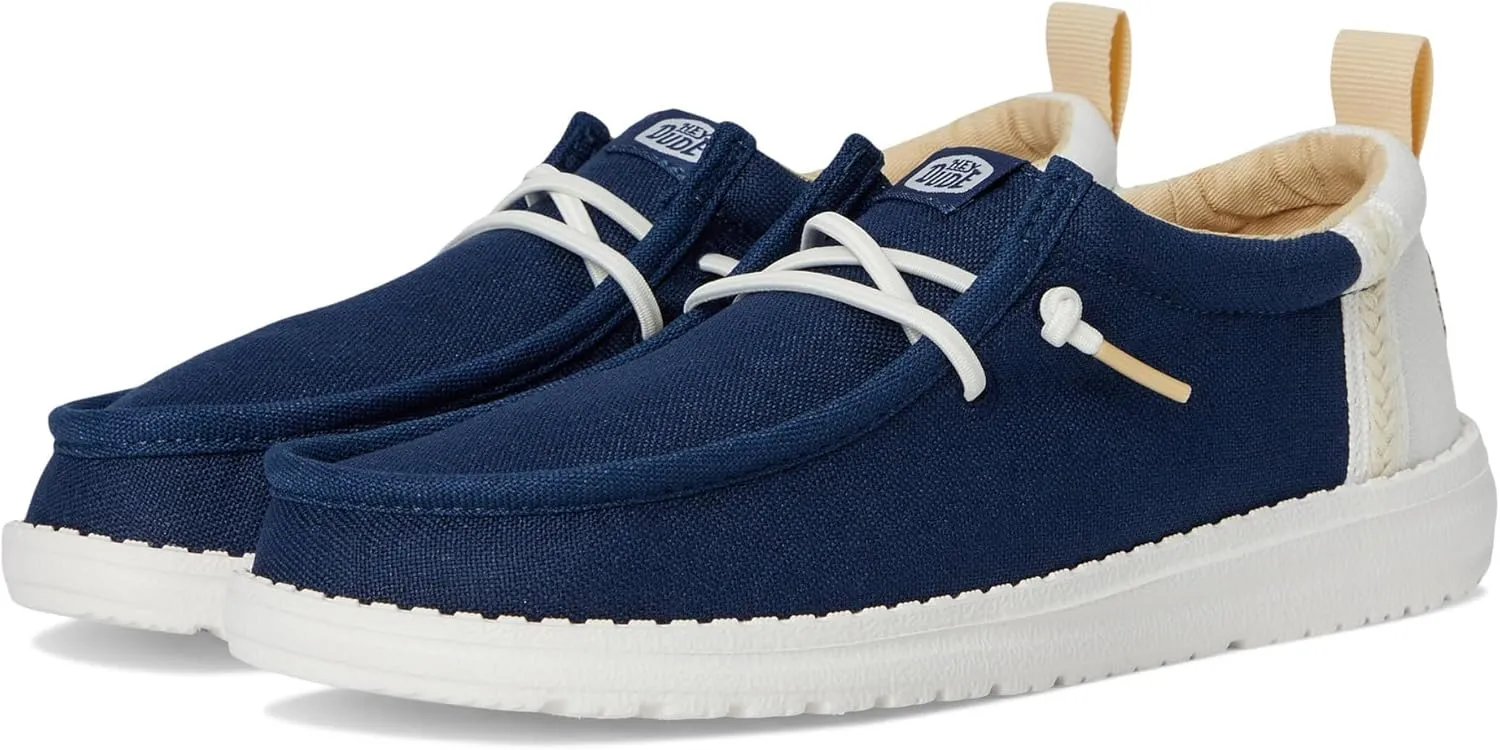 Hey Dude Boy's Wally Summer Linen (Little Big Kid) Slip-On