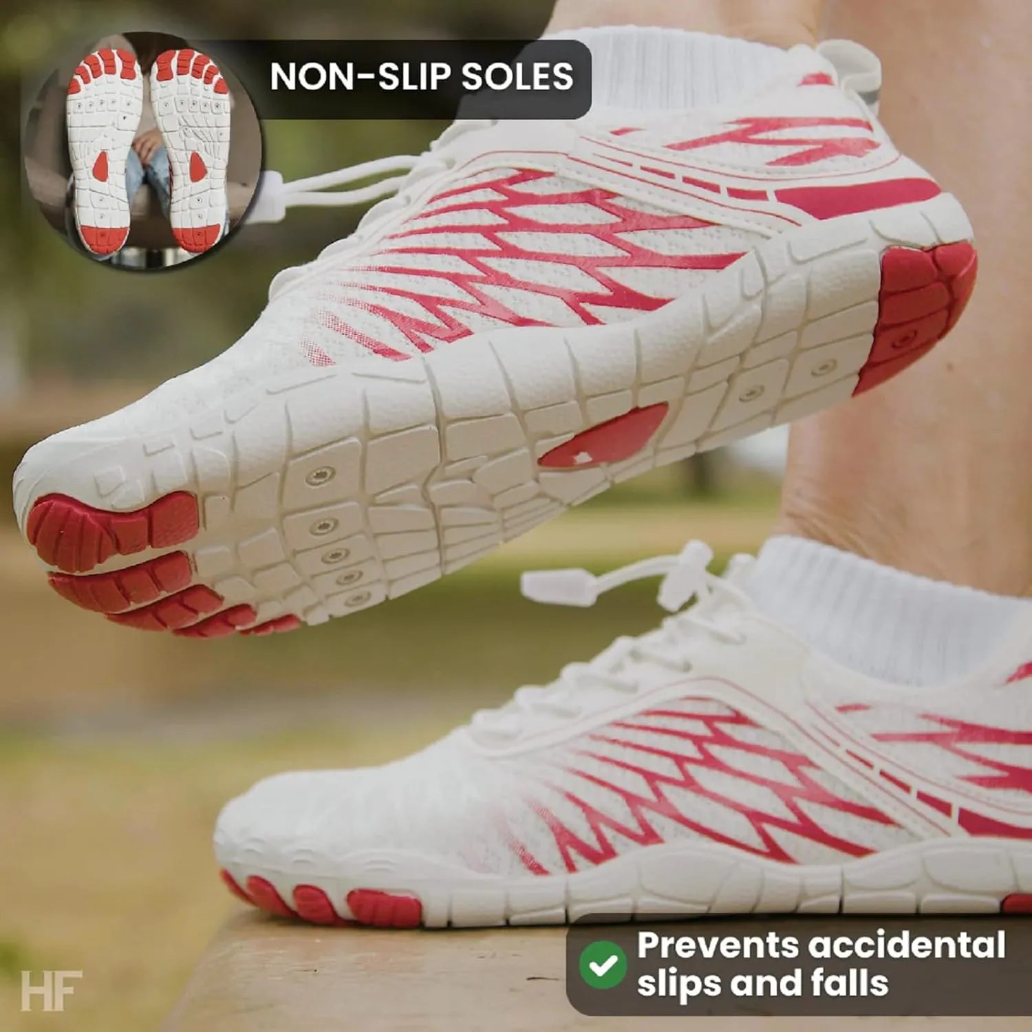 HF Signature Healthy & Non-Slip Breathable Barefoot Shoes, Flexible Lightweight Daily Wear Walking Shoes Unisex