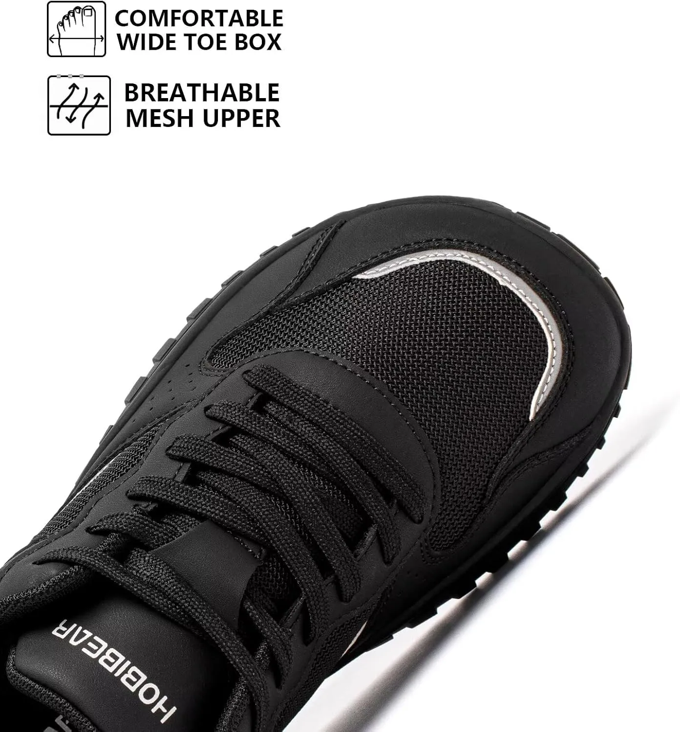 HOBIBEAR Mens Barefoot Shoes | Wide Toe Box | Comfortable Trail Running Sneaker