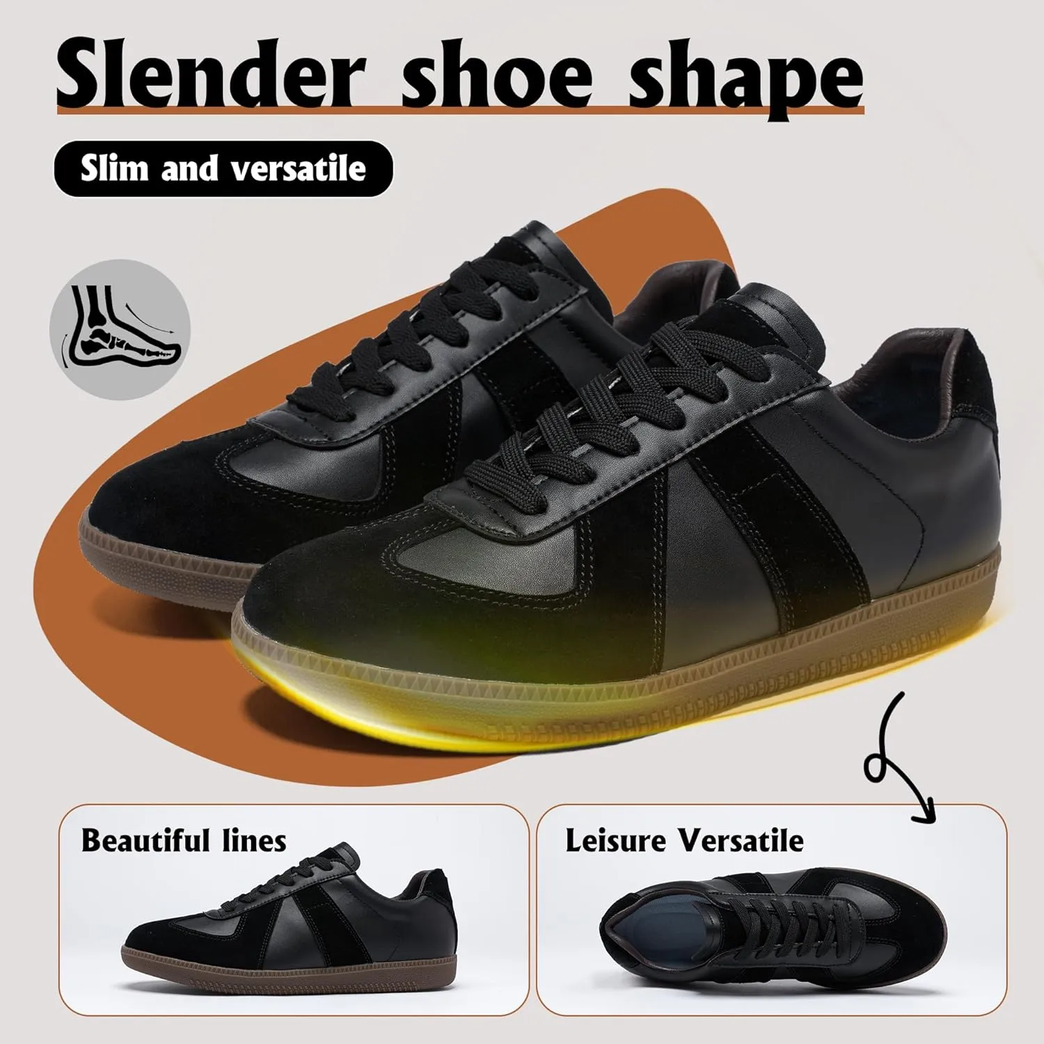 Hopelong Retro Tennis Shoes Trainers Skateboard Shoes Lace Up Sneakers Lightweight Comfort Walking Footwear for Women Men