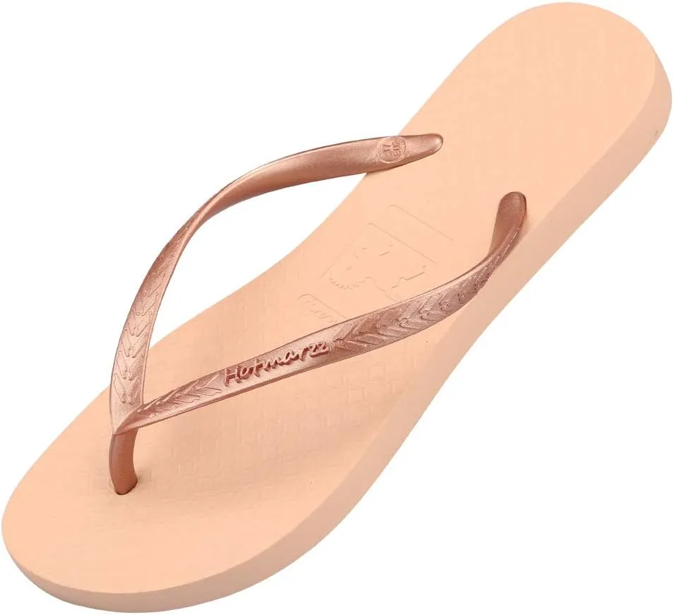 Hotmarzz Women's Slim Flip Flops Fashion Beach Slippers Flat Sandals