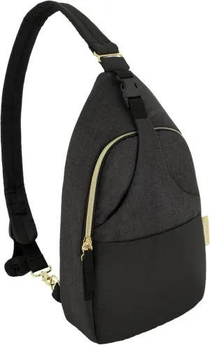 Infantino Crossbody Diaper Bag – Lightweight, Spacious & Stylish for On-The-Go Parents, Black