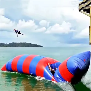 Inflatable Water Catapult, Launch Pad Blob for Jumping Drop Bag with Air Pump for Adults and Children