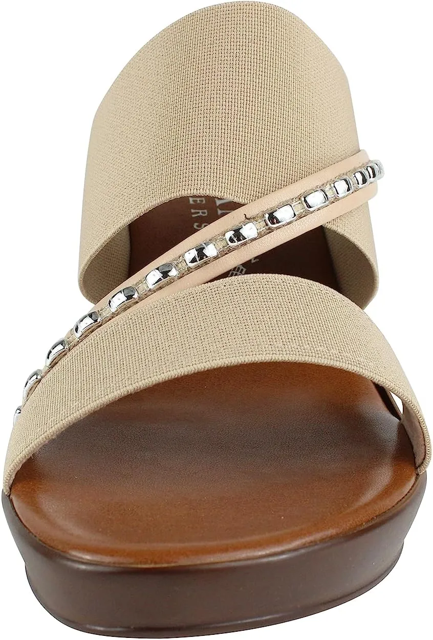 ITALIAN Shoemakers Pert Women's Wedge Open Toe Strap Sandal for Women