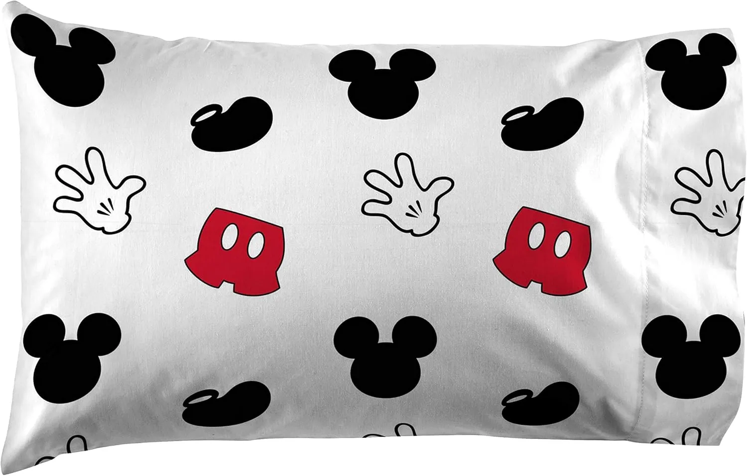 Jay Franco Disney Mickey Mouse Cute Faces Full Sheet Set - Super Soft and Cozy Kid’s Bedding - Fade Resistant Polyester Microfiber Sheets (Official Disney Product)