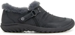 JBU Women's Heather Faux Fur Collar Fashion Comfort Casual Slip On Shoe