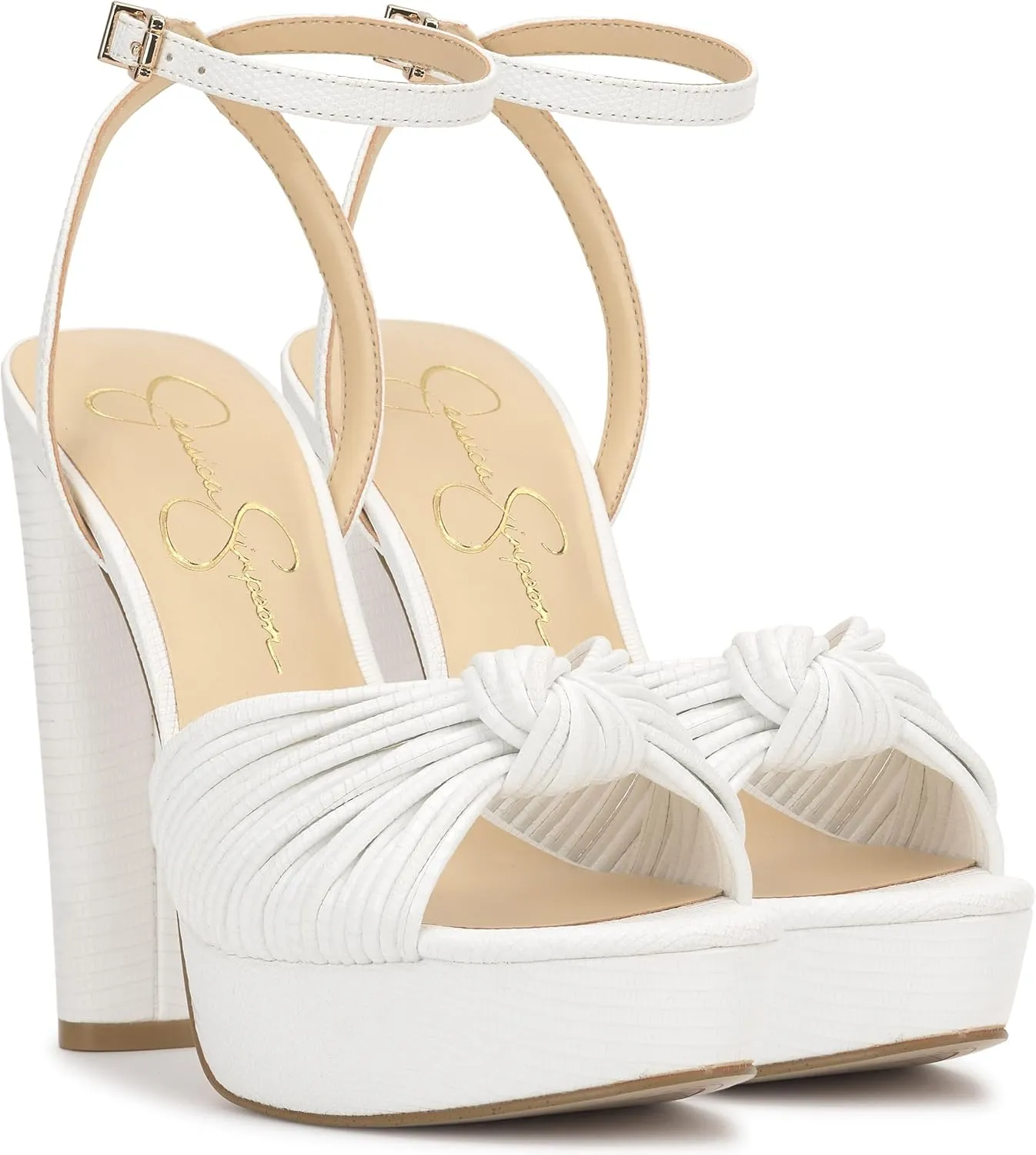 Jessica Simpson Womens Block Heel Ankle Strap