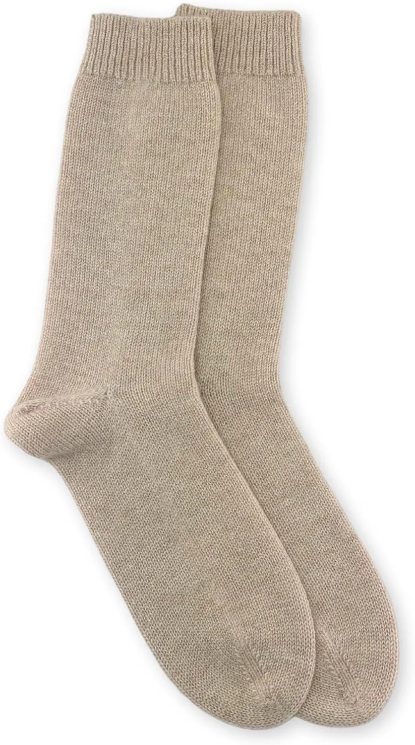 Jet&Bo 100% Cashmere Bed Socks Unisex Medium (Women’s 6-10, Men’s 4-8)