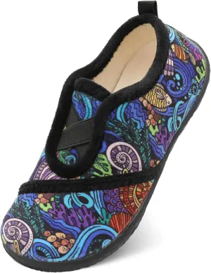 JIASUQI Womens Slippers Fuzzy Slip-on House Shoes Indoor Outdoor Slippers for Women