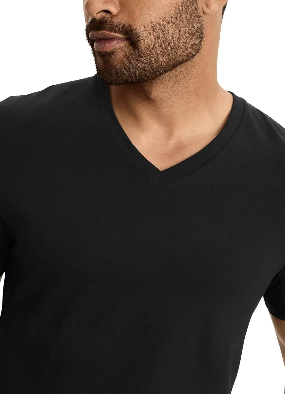 Jockey Men's Undershirt Cotton Stretch V-Neck Undershirt - 3 Pack