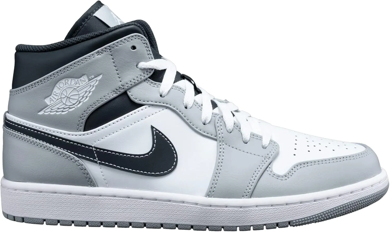 Jordan Mens Air 1 Mid 554724 078 Light Smoke Grey 2.0 - Size 9