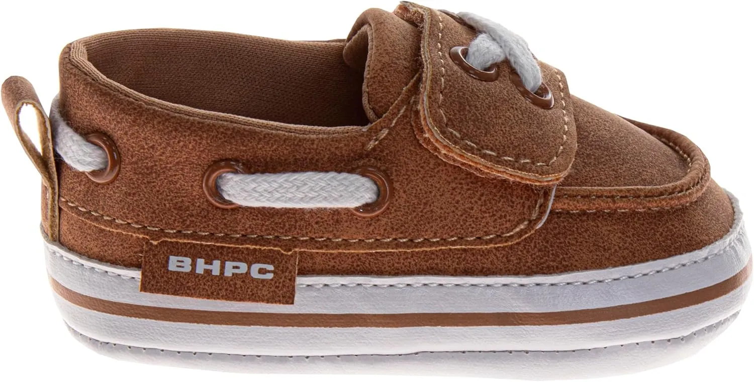 Josmo Baby Infant Loafer Shoes Slipon Closure - Lightweight Boat Shoe for Boys Newborn (Sizes: 2-4 Infants)