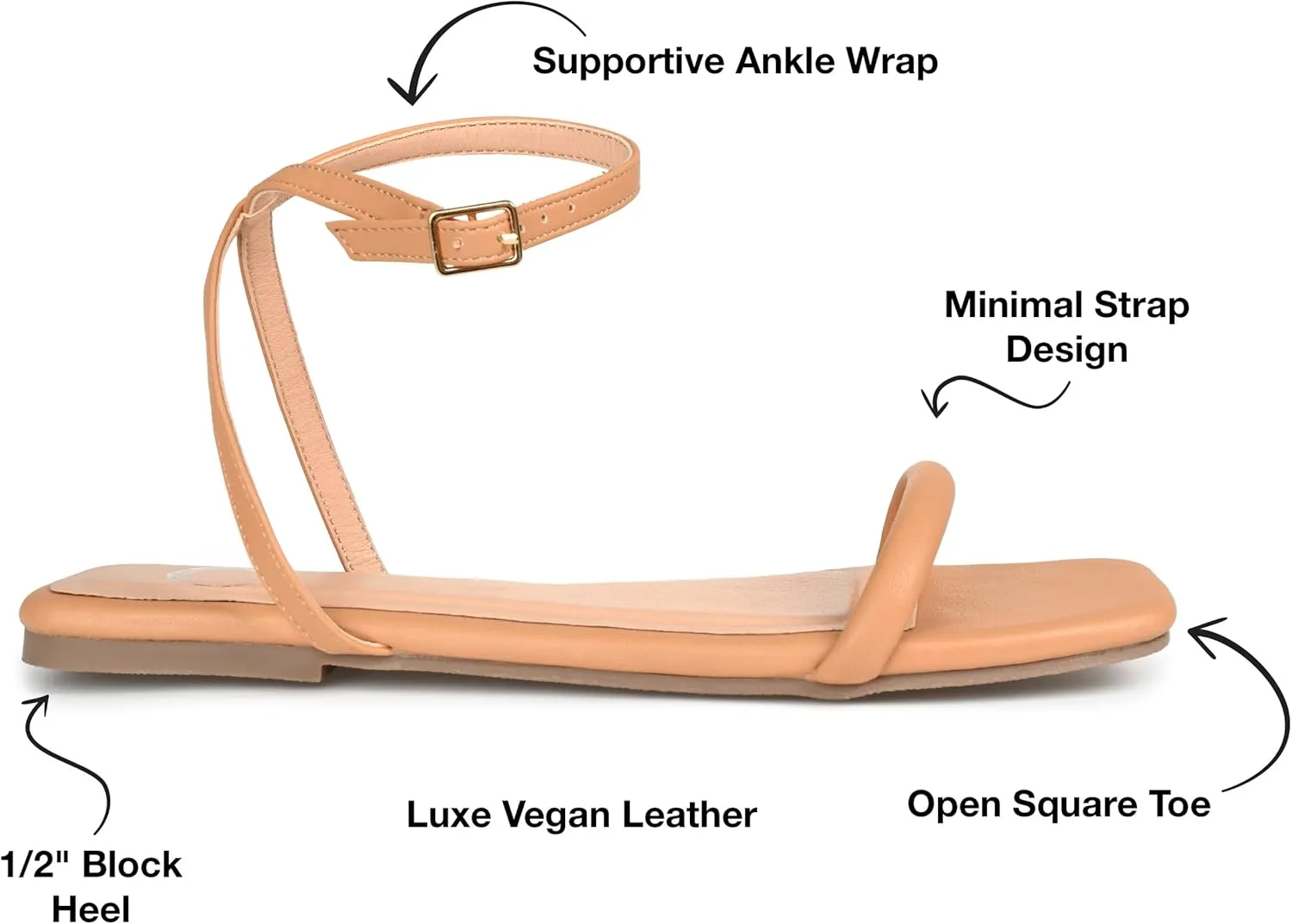 Journee Collection Women's Veena Flat Sandal