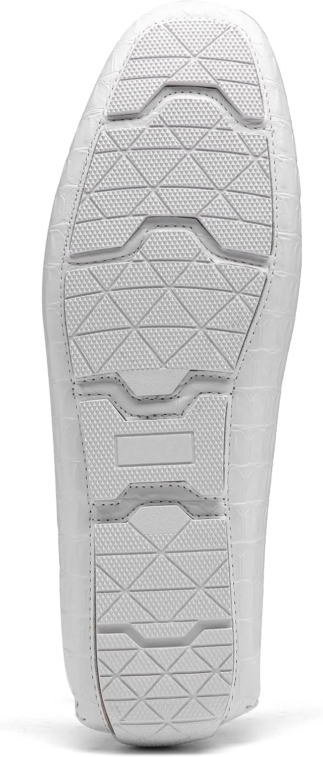 Jousen Men's Loafers Crocodile Printed Casual Mens Slip On Shoes