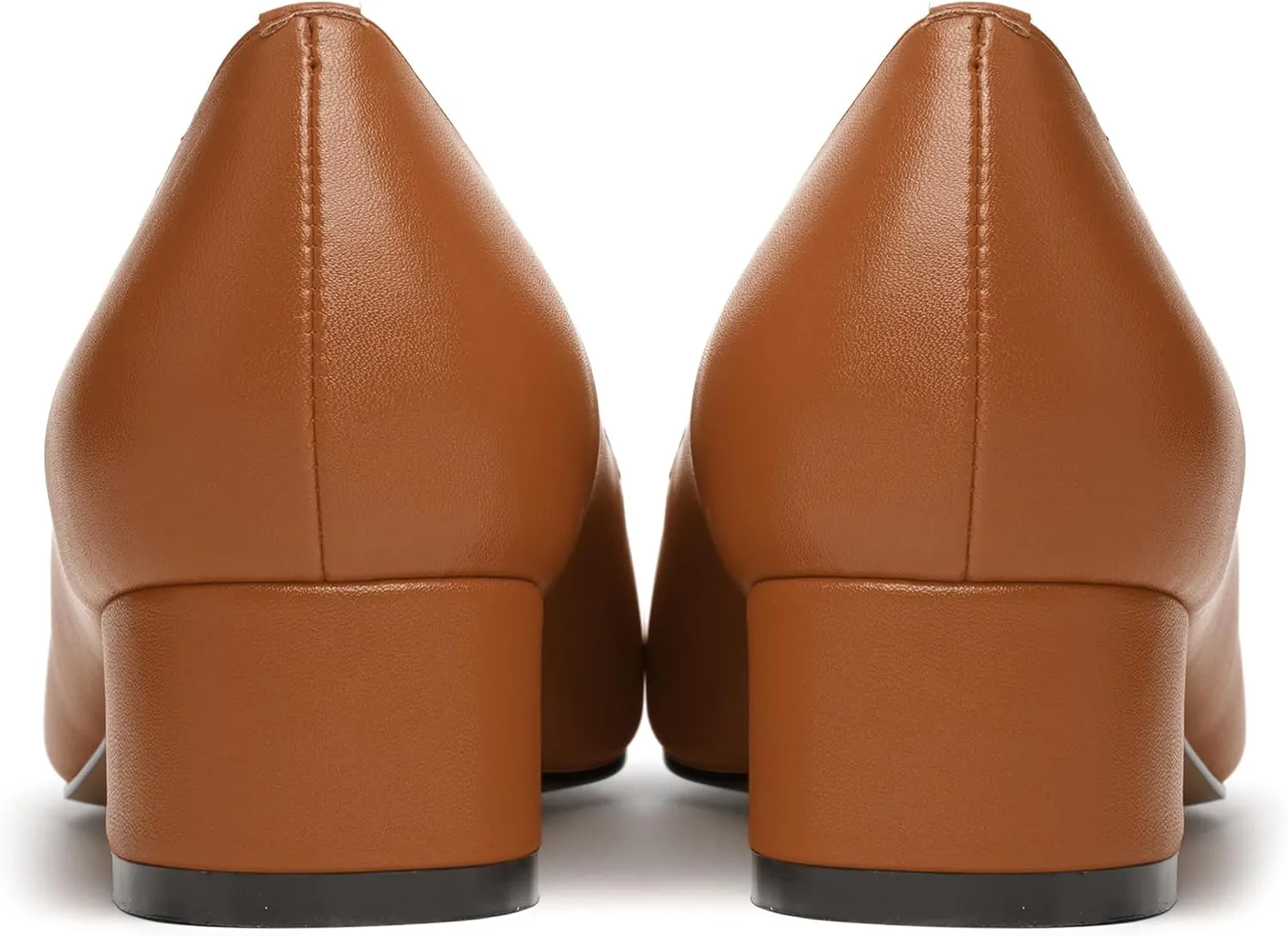 JUSTDANNI Womens Slip On Dress Stylish Wedding Square Toe Matte Block Low Heel Pumps Shoes 1.5 Inch