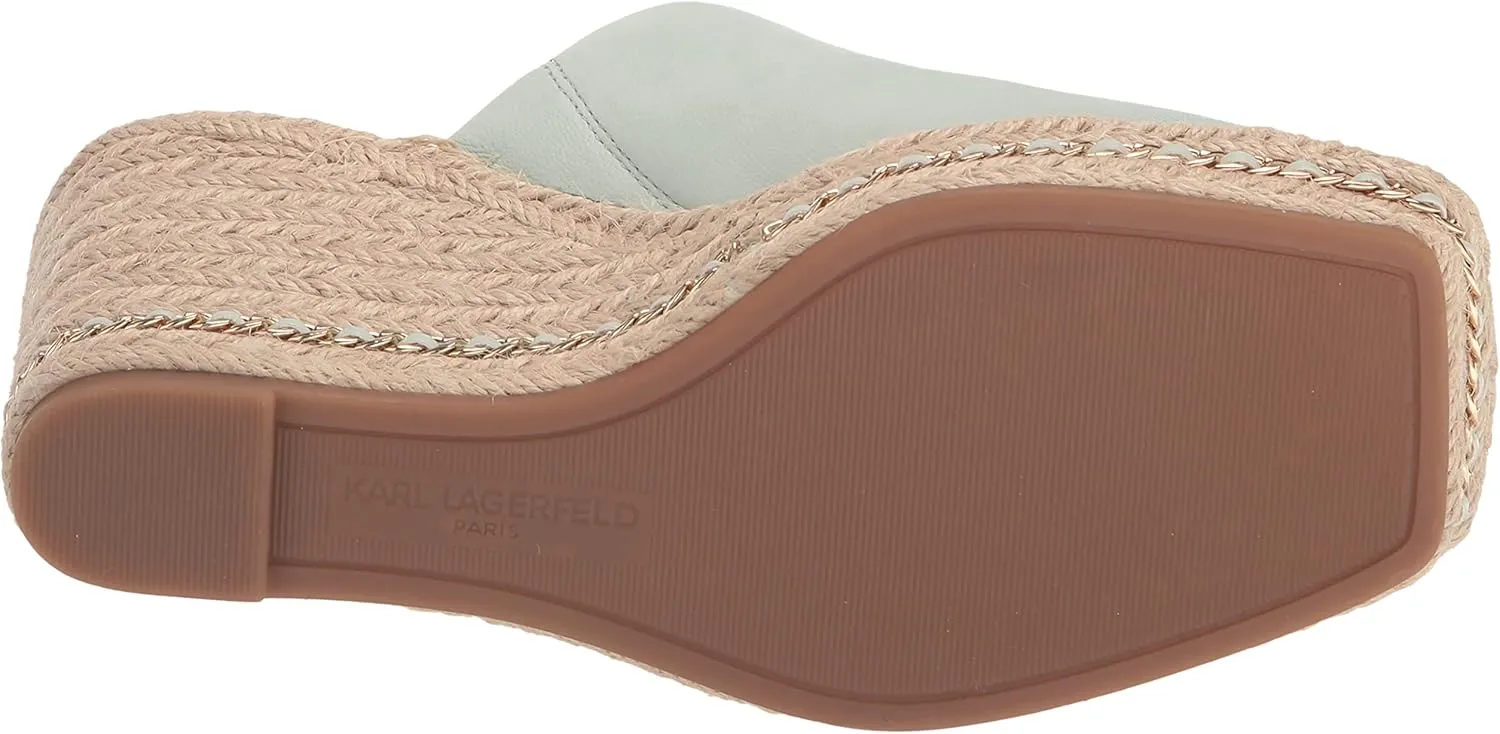 Karl Lagerfeld Paris Women's Corissa Slip-On Espadrille Wedge Sandal