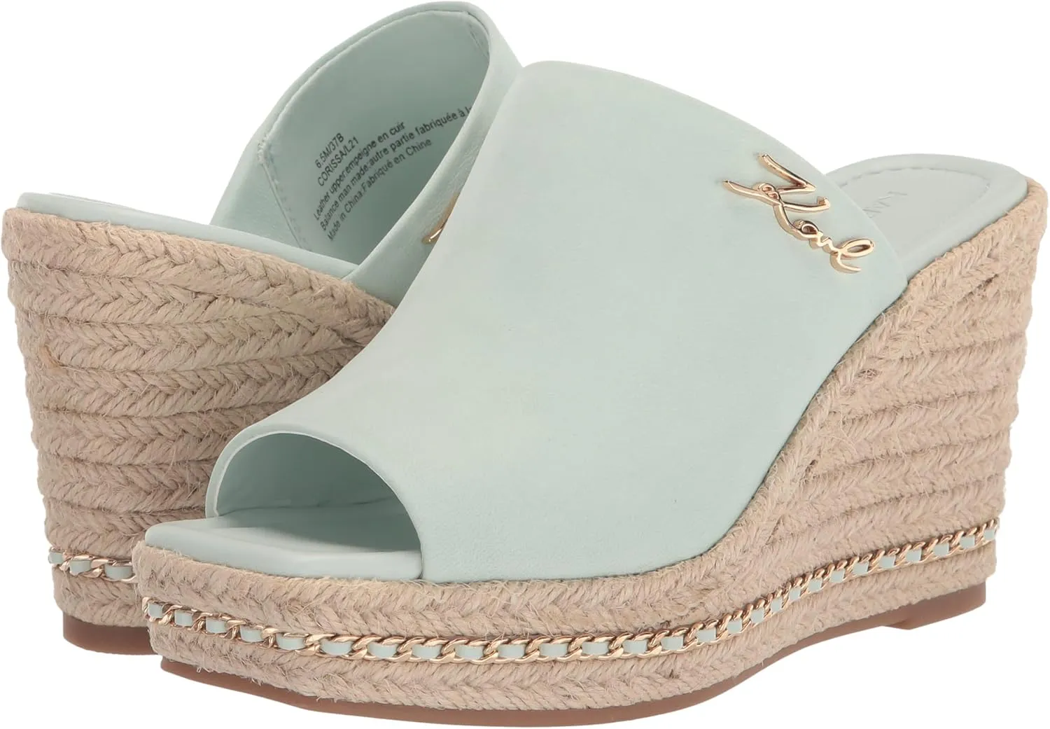 Karl Lagerfeld Paris Women's Corissa Slip-On Espadrille Wedge Sandal