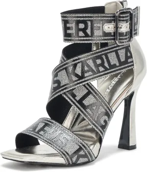 KARL LAGERFELD womens Careliz Everyday Strappy Sandal