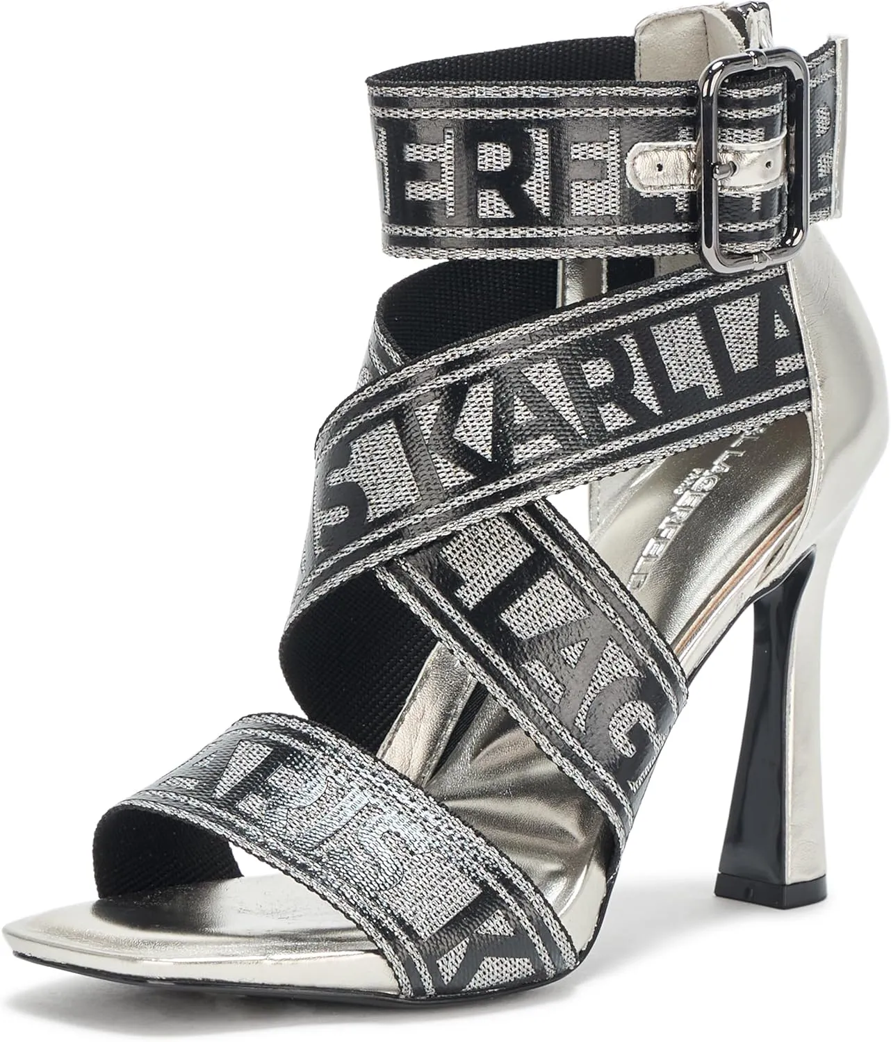 KARL LAGERFELD womens Careliz Everyday Strappy Sandal