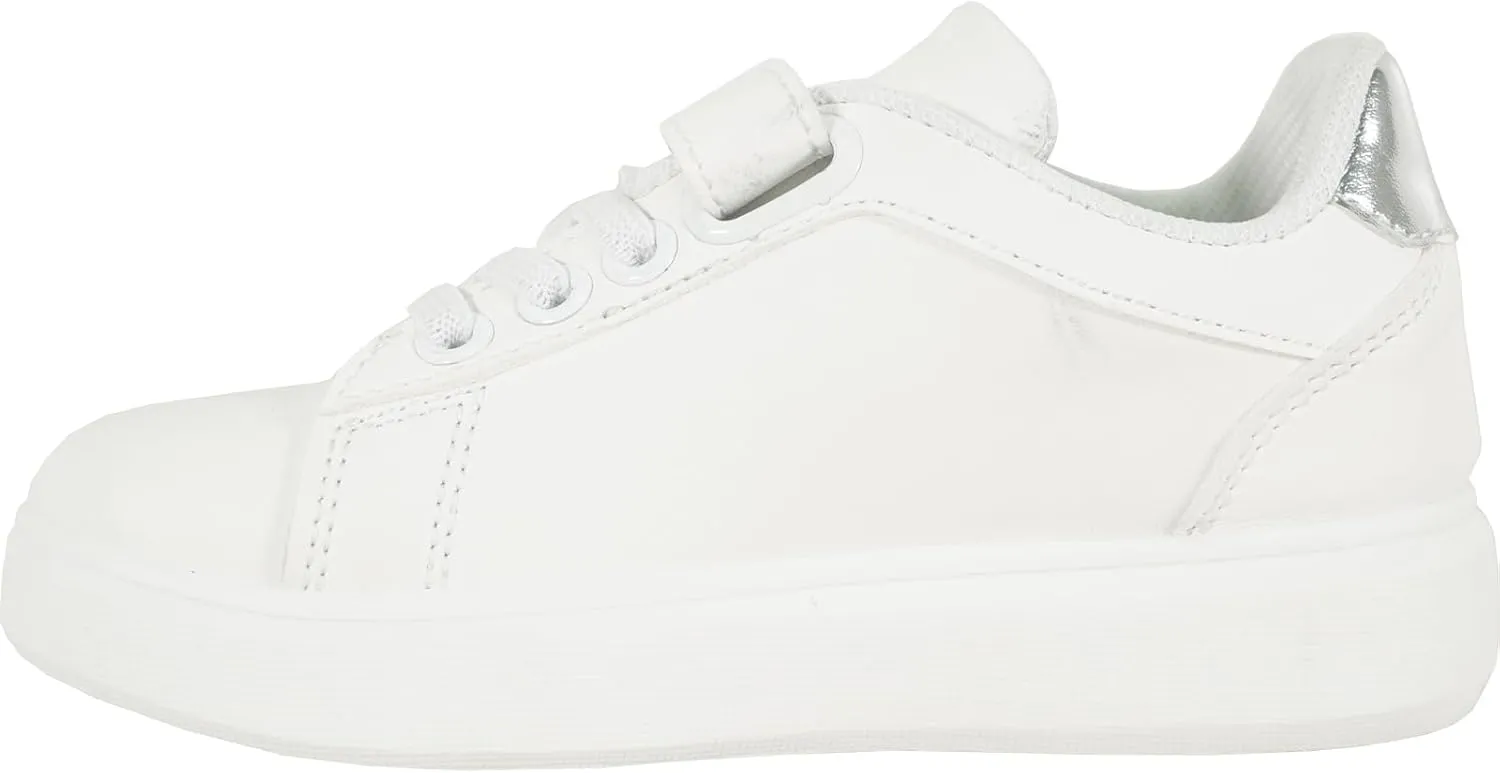 KOZI Kid Comfort Platform Fashion Sneaker Loafer Slip-on Shoe for Girl and Boy MGKID with Removable Insole Gold Silver