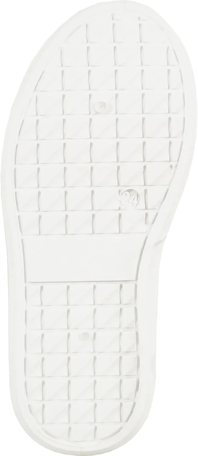 KOZI Kid Comfort Platform Fashion Sneaker Loafer Slip-on Shoe for Girl and Boy MGKID with Removable Insole Gold Silver