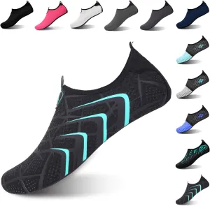 L-RUN Womens Mens Water Shoes Barefoot Skin Aqua Socks for Run Dive Surf Pool Beach Yoga Quick Dry Swim Shoes Non-Slip