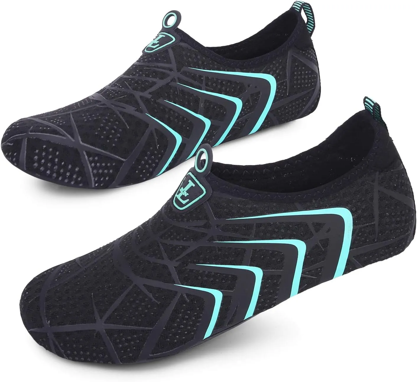 L-RUN Womens Mens Water Shoes Barefoot Skin Aqua Socks for Run Dive Surf Pool Beach Yoga Quick Dry Swim Shoes Non-Slip